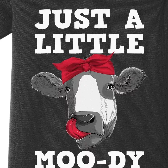 Cute Cow Design For Dairy Cow Lover Cattle Farming Baby Bodysuit