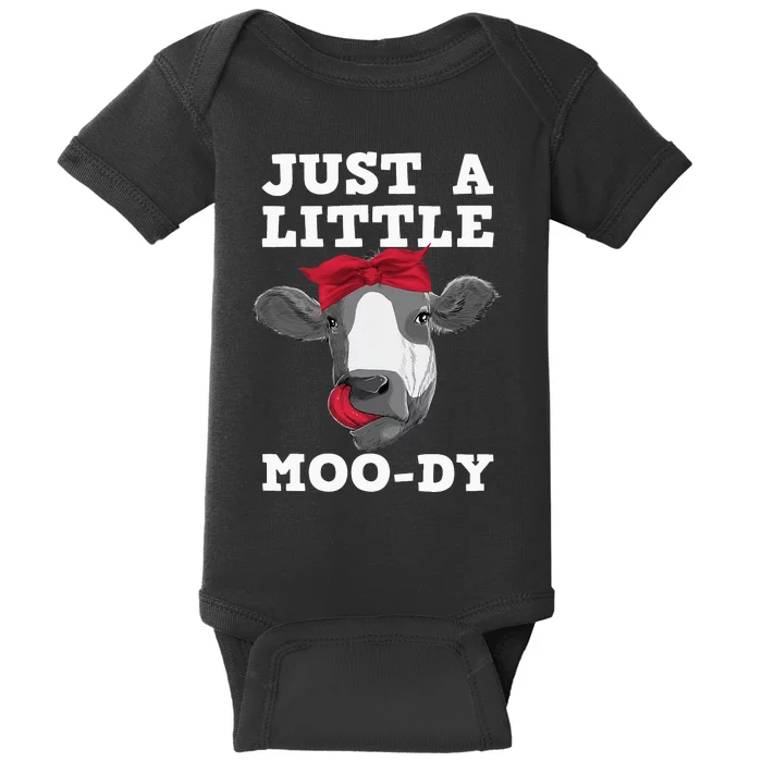 Cute Cow Design For Dairy Cow Lover Cattle Farming Baby Bodysuit