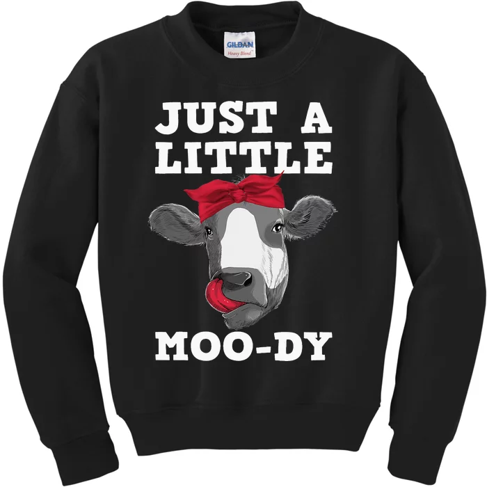 Cute Cow Design For Dairy Cow Lover Cattle Farming Kids Sweatshirt