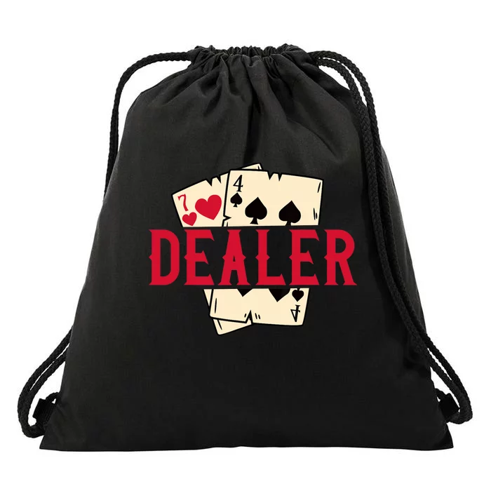 Casino Card Dealer I Poker I Blackjack Drawstring Bag