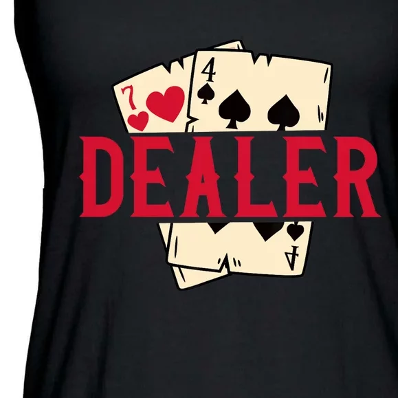 Casino Card Dealer I Poker I Blackjack Ladies Essential Flowy Tank