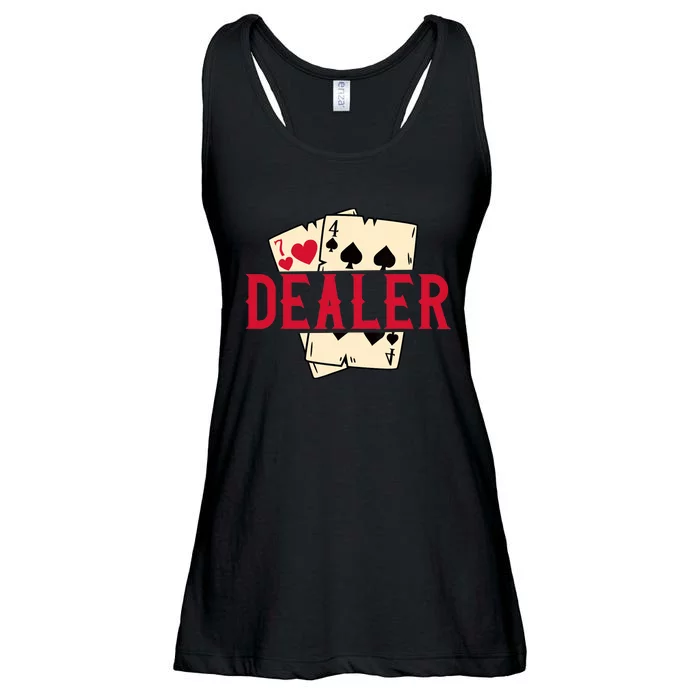 Casino Card Dealer I Poker I Blackjack Ladies Essential Flowy Tank