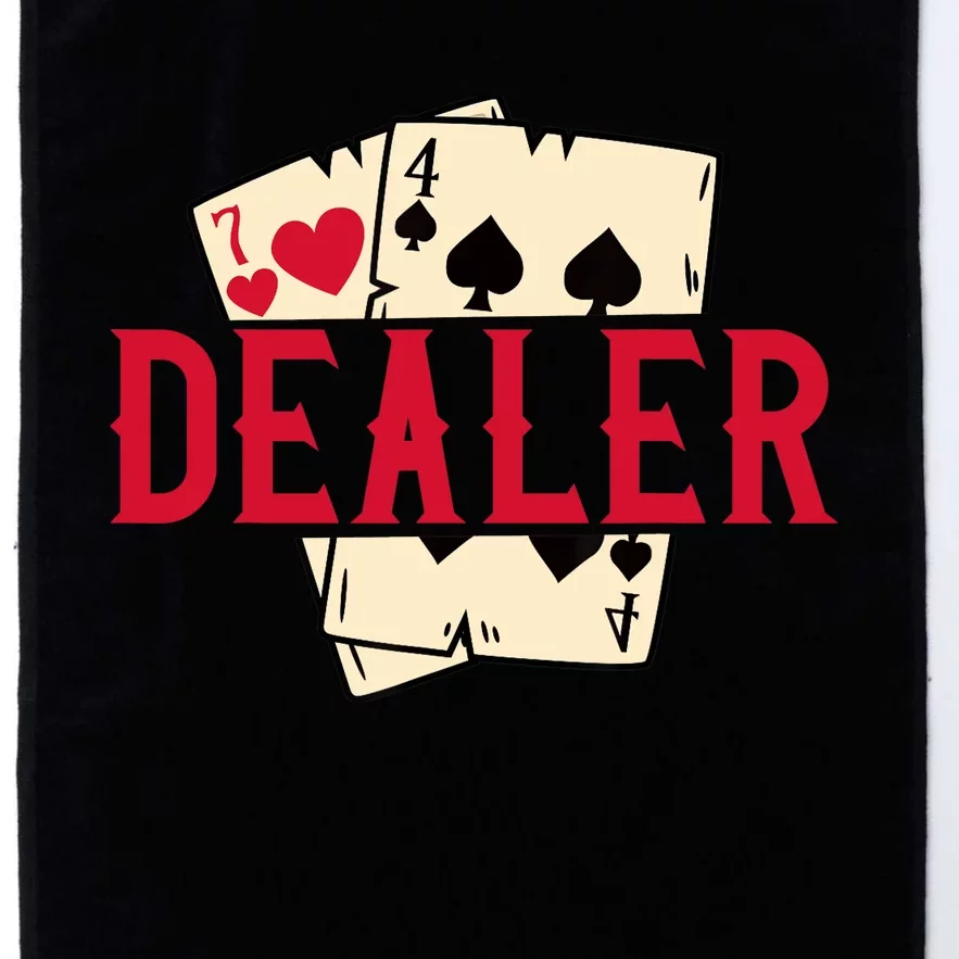 Casino Card Dealer I Poker I Blackjack Platinum Collection Golf Towel