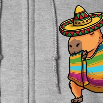 Capybara Cinco De Mayo Rodent Dab Mexican Women Full Zip Hoodie