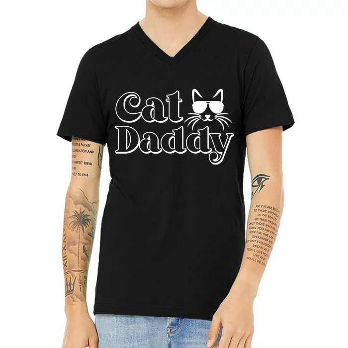 Cool Cat Daddy V-Neck T-Shirt