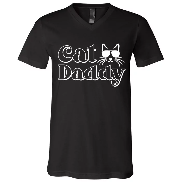 Cool Cat Daddy V-Neck T-Shirt