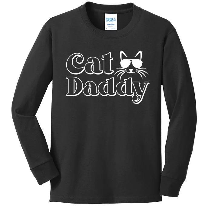 Cool Cat Daddy Kids Long Sleeve Shirt