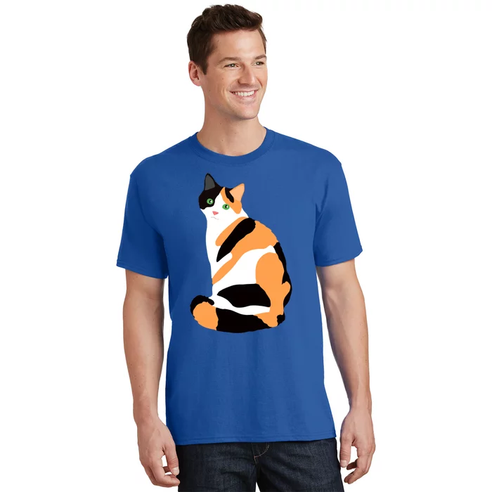 Calico Cat Drawing Calico Lovers Calico Gift T-Shirt