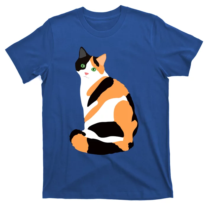 Calico Cat Drawing Calico Lovers Calico Gift T-Shirt