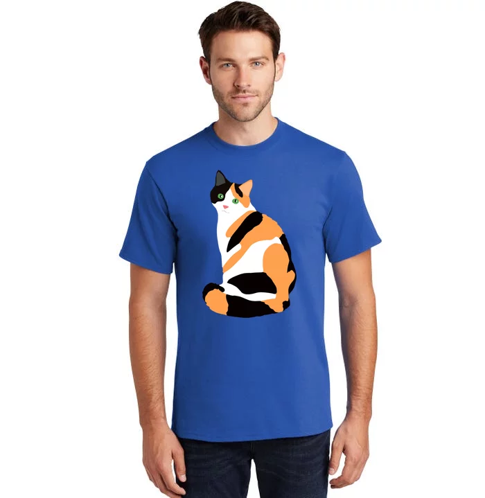 Calico Cat Drawing Calico Lovers Calico Gift Tall T-Shirt