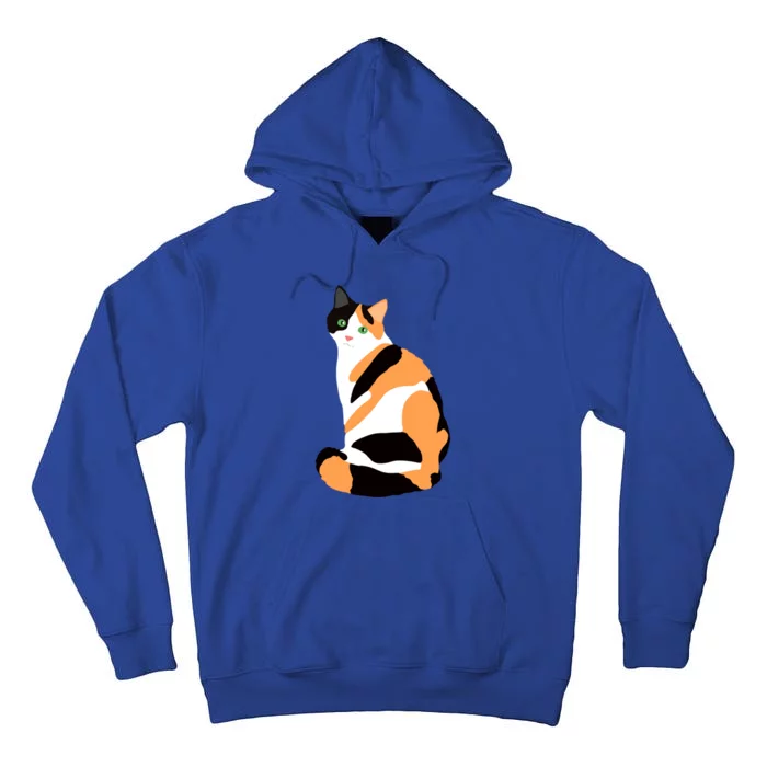 Calico Cat Drawing Calico Lovers Calico Gift Tall Hoodie