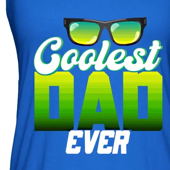 Cute Coolest Dad Around Worlds Coolest Dad Ever Coolest Dad Gift Ladies Essential Flowy Tank