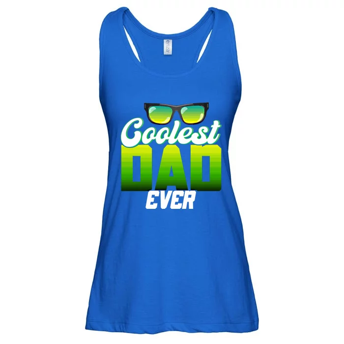 Cute Coolest Dad Around Worlds Coolest Dad Ever Coolest Dad Gift Ladies Essential Flowy Tank