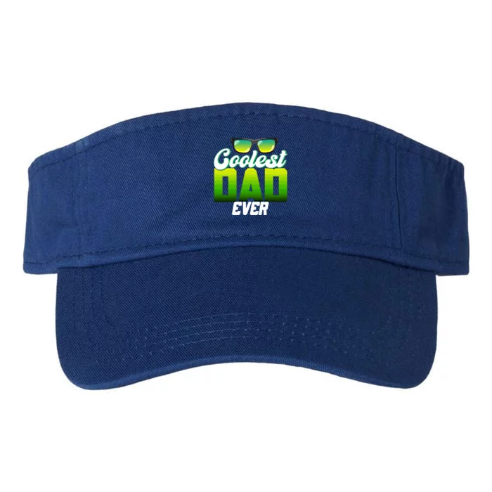 Cute Coolest Dad Around Worlds Coolest Dad Ever Coolest Dad Gift Valucap Bio-Washed Visor