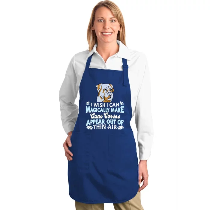 Cane Corso Dog Breed Funny Gift Pet Owner Magical Cane Corso Gift Full-Length Apron With Pocket