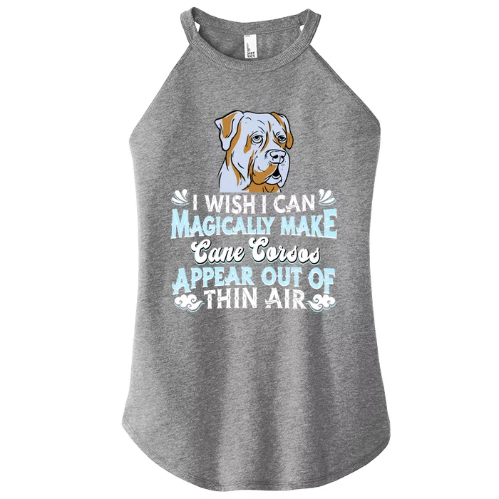 Cane Corso Dog Breed Funny Gift Pet Owner Magical Cane Corso Gift Women’s Perfect Tri Rocker Tank