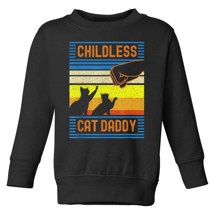 Childless Cat Daddy 2024 For President Matching Parents Toddler Sweatshirt