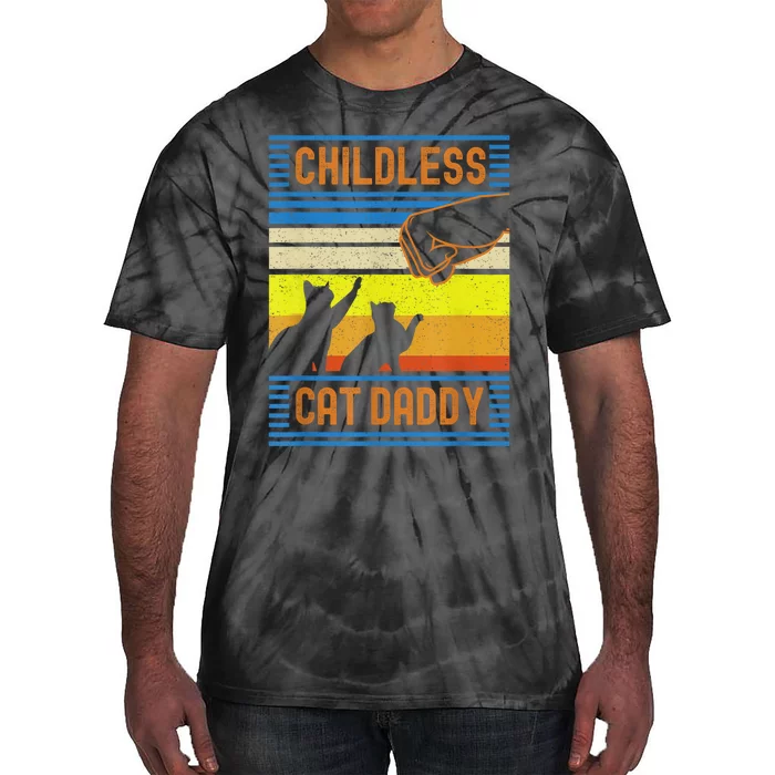 Childless Cat Daddy 2024 For President Matching Parents Tie-Dye T-Shirt