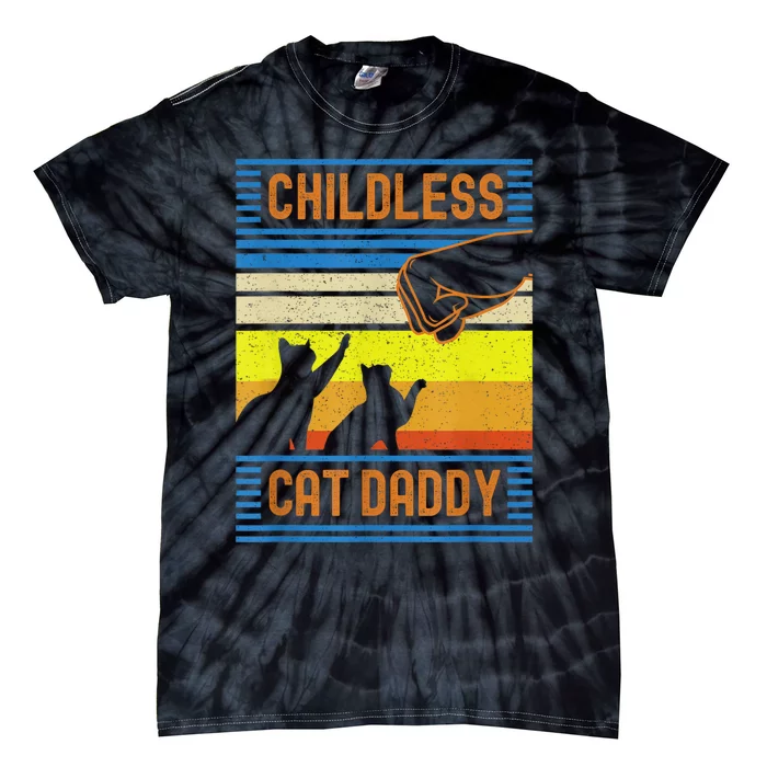 Childless Cat Daddy 2024 For President Matching Parents Tie-Dye T-Shirt