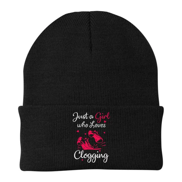 Cute Clogging Dance Just A Girl Who Loves Clogging Knit Cap Winter Beanie