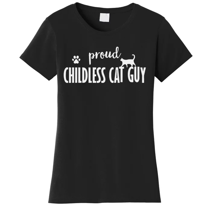 Childless Cat Dudes Scat Dad Proud Childless Cat Guy Women's T-Shirt