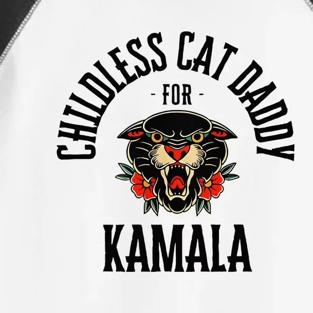 Childless Cat Daddy For Kamala Against Fascism Feminist Toddler Fine Jersey T-Shirt