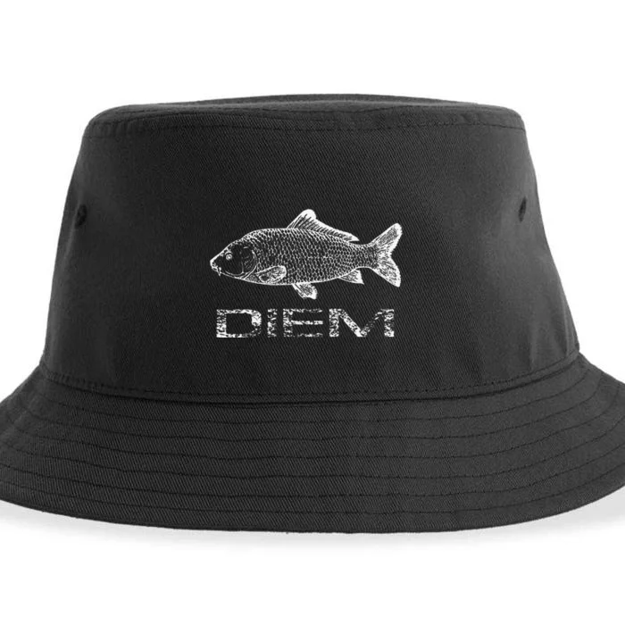 Carp (Carpe) Diem Fishing Fish Sustainable Bucket Hat