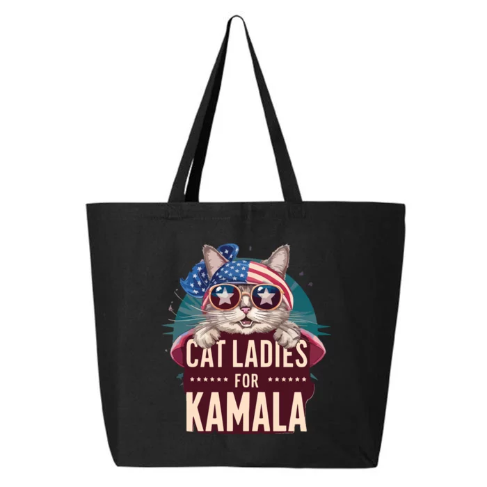 Cute Cat Design Cat Ladies For Kamala 25L Jumbo Tote