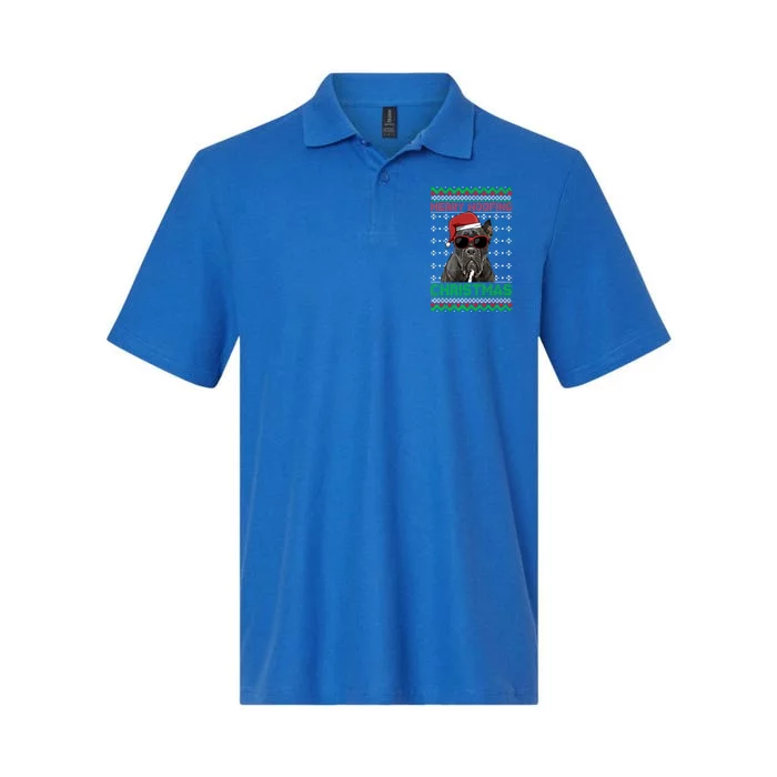 Cane Corso Dog Funny Merry Woofing Christmas Cute Gift Softstyle Adult Sport Polo