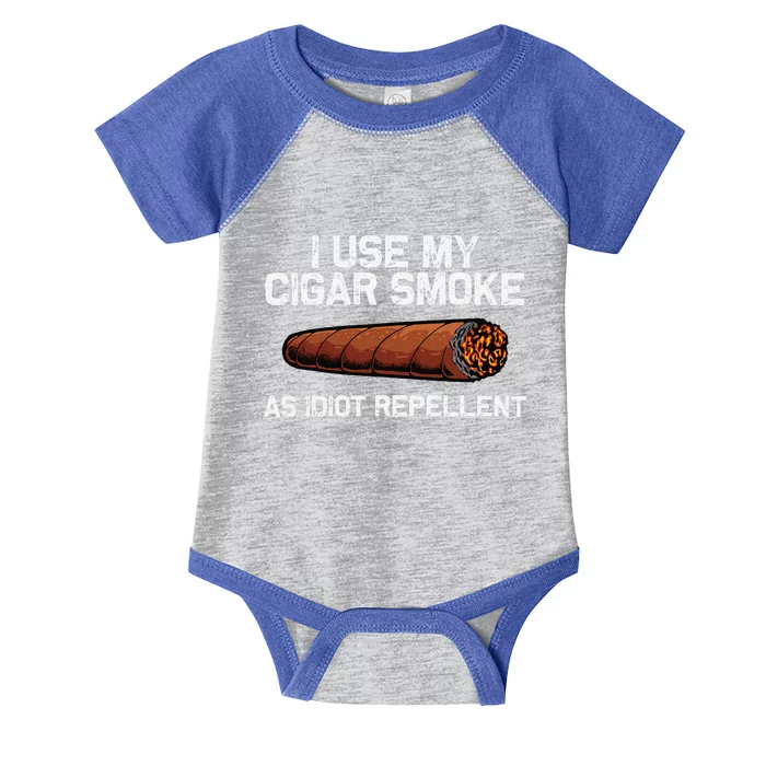 Cool Cigar Dad Tobacco Smoker Cigar Lovers Smoking Infant Baby Jersey Bodysuit