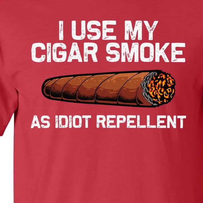 Cool Cigar Dad Tobacco Smoker Cigar Lovers Smoking Tall T-Shirt