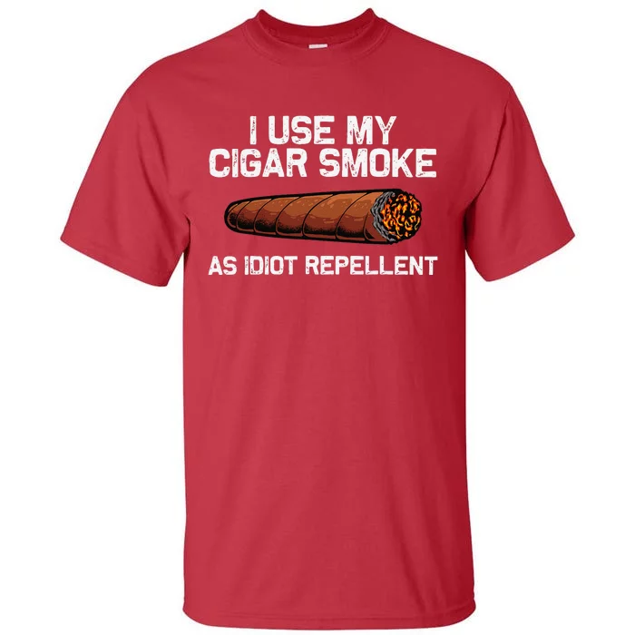 Cool Cigar Dad Tobacco Smoker Cigar Lovers Smoking Tall T-Shirt