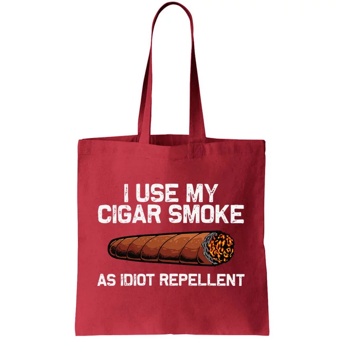 Cool Cigar Dad Tobacco Smoker Cigar Lovers Smoking Tote Bag