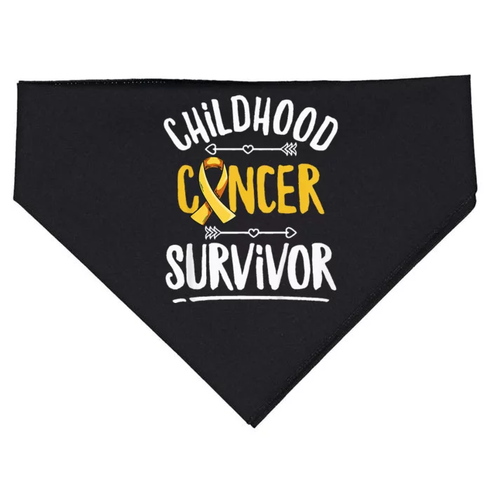 Childhood Cancer Design For A Childhood Cancer Survivor USA-Made Doggie Bandana