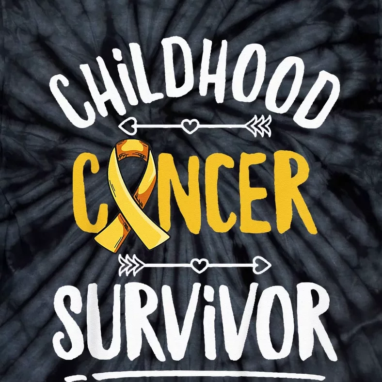 Childhood Cancer Design For A Childhood Cancer Survivor Tie-Dye T-Shirt