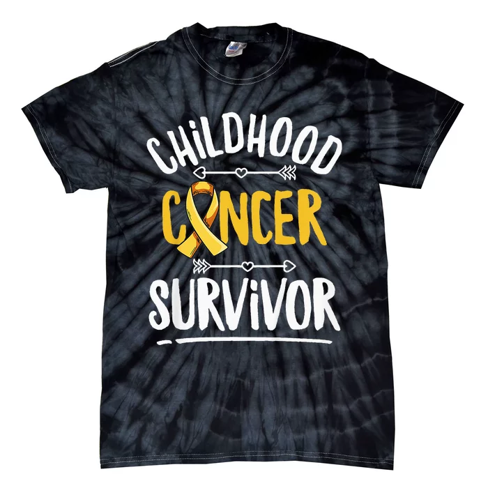 Childhood Cancer Design For A Childhood Cancer Survivor Tie-Dye T-Shirt