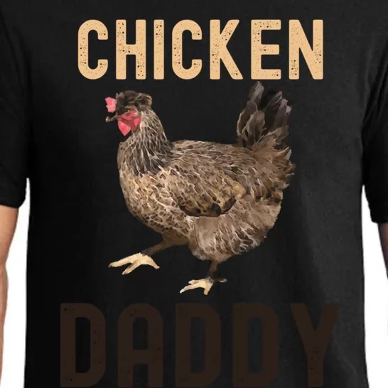 Cool Chicken Daddy Gift Chicken Dad Farmer Poultry Gift Pajama Set