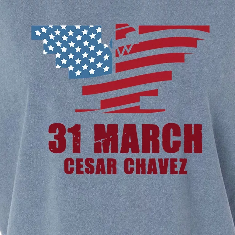 Cesar Chavez Day March 31 Si Se Puede Garment-Dyed Women's Muscle Tee