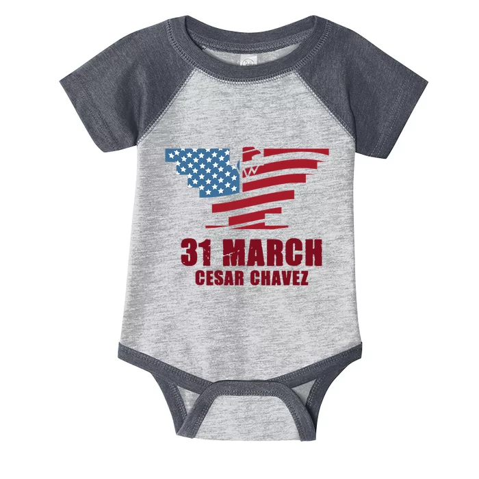 Cesar Chavez Day March 31 Si Se Puede Infant Baby Jersey Bodysuit