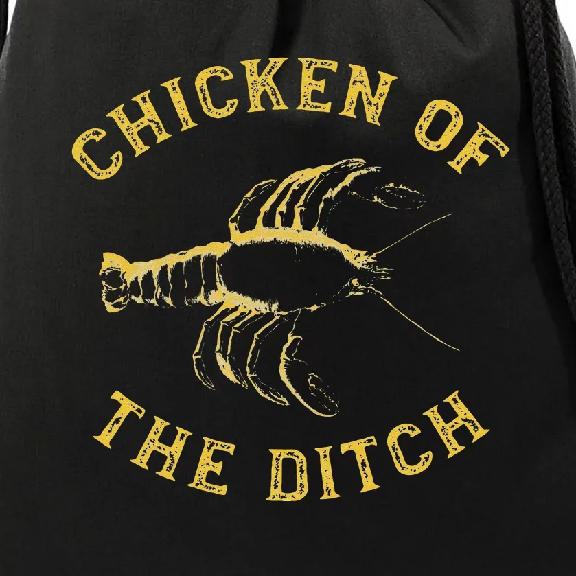 Crawfish Chicken Ditch Retro Cajun Food Gift Drawstring Bag