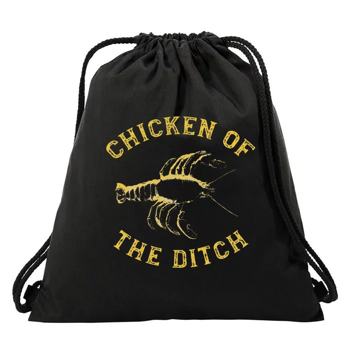 Crawfish Chicken Ditch Retro Cajun Food Gift Drawstring Bag