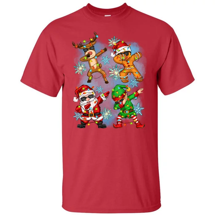 Cool Cute Dabbing Elf Santa Reindeer Gingerbread Tall T-Shirt