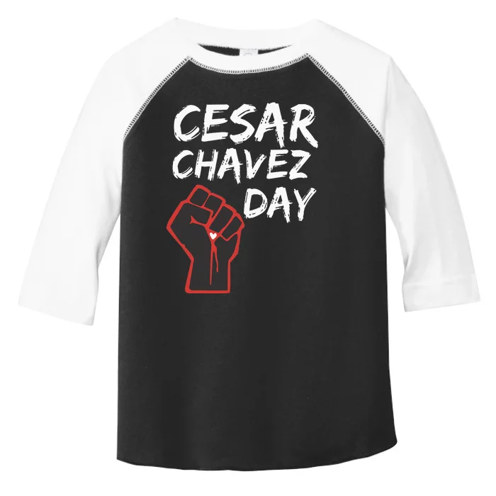 Cesar Chavez Day Si Se Puede March Holiday Mexico Mexican Toddler Fine Jersey T-Shirt