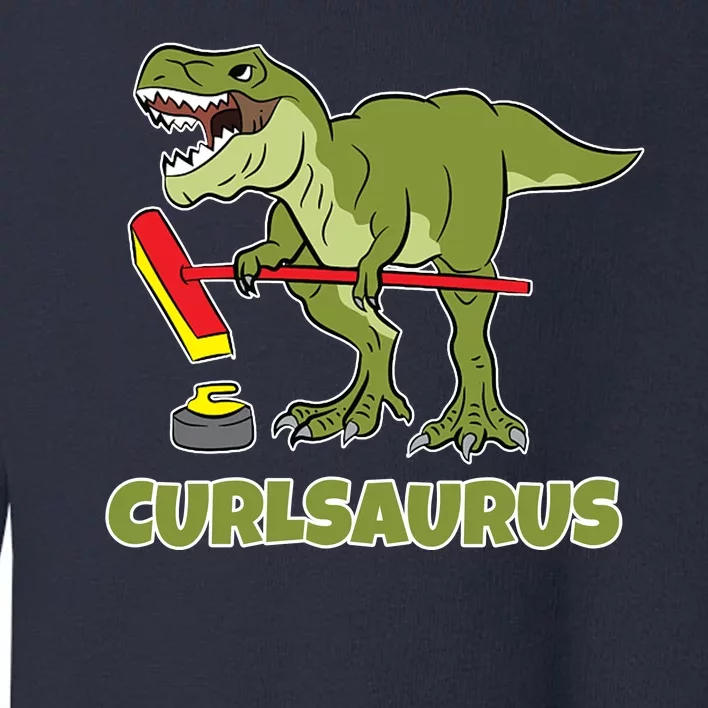 Curlsaurus Curler Dinosaur Sport Toddler Sweatshirt