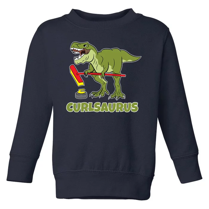 Curlsaurus Curler Dinosaur Sport Toddler Sweatshirt