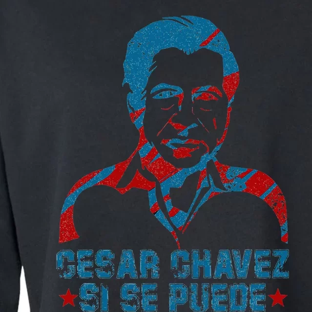 Cesar Chavez Day Support funny president Cropped Pullover Crew