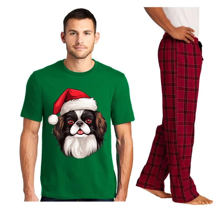 Christmas Chihuahua Dog Santa Hat Funny Xmas Gift Pajama Set