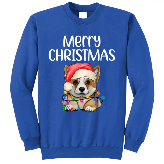 Corgi Christmas Dog Funny Corgi Dog Puppy Xmas Corgi Breed Gift Tall Sweatshirt