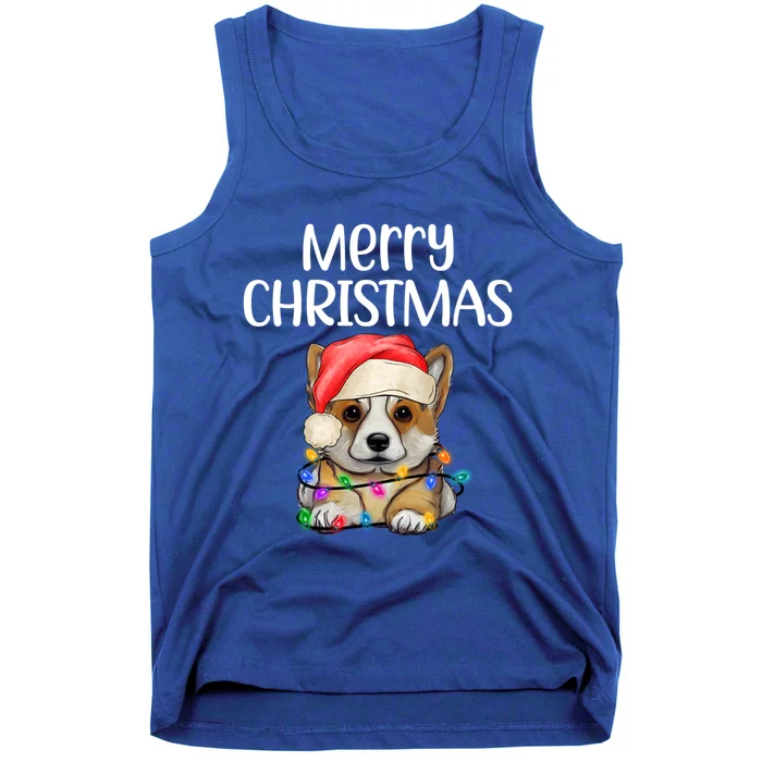 Corgi Christmas Dog Funny Corgi Dog Puppy Xmas Corgi Breed Gift Tank Top