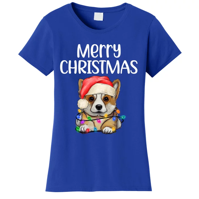 Corgi Christmas Dog Funny Corgi Dog Puppy Xmas Corgi Breed Gift Women's T-Shirt